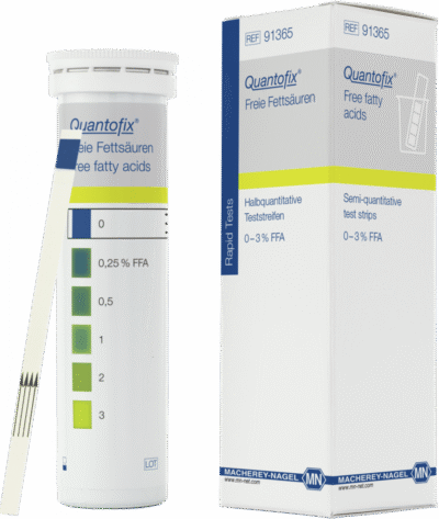 Semi-quantitative test strips QUANTOFIX Free fatty acids